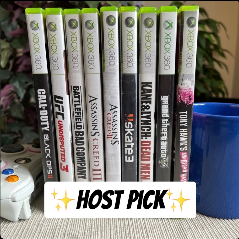 Set of 9
X-Box 360 with X-Box Live